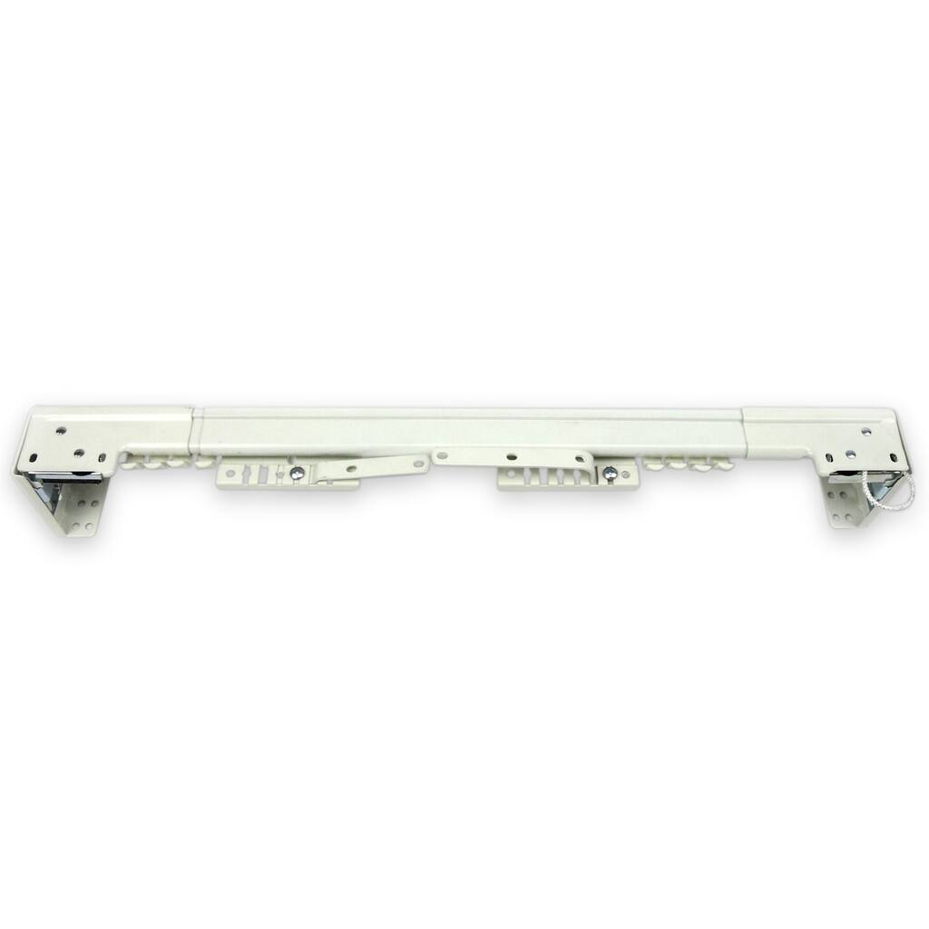 InStyleDesign Ivory Heavy Duty Center Open Traverse Curtain Rod