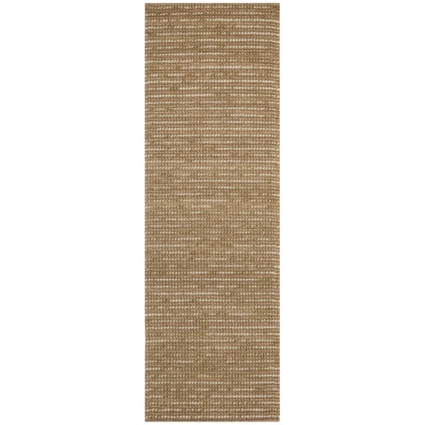 Safavieh Hand knotted Bohemian Beige Hemp/ Jute/ Wool Rug (26 x 12)