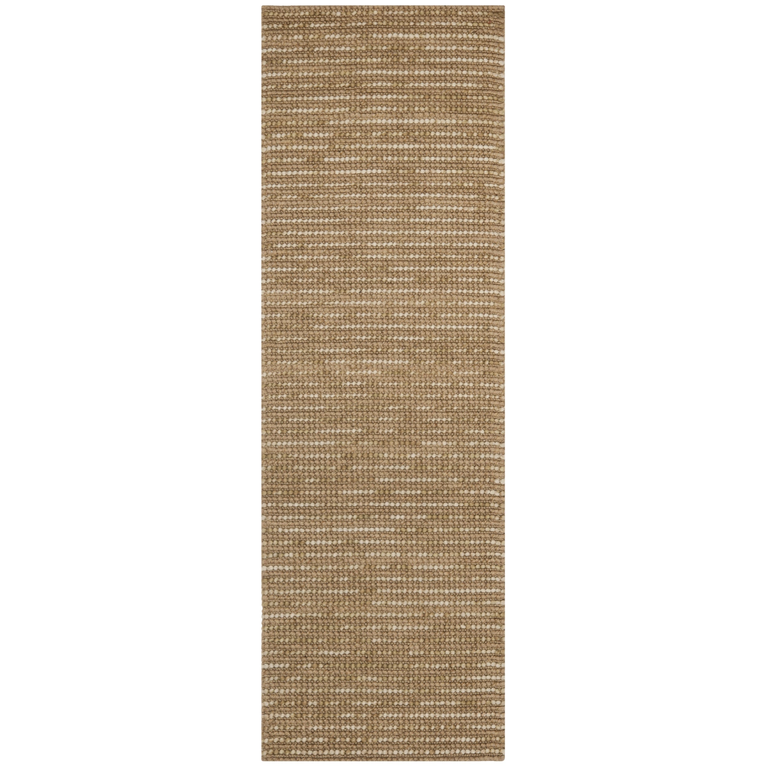 Safavieh Hand knotted Bohemian Beige Hemp/ Jute/ Wool Rug (26 X 12)