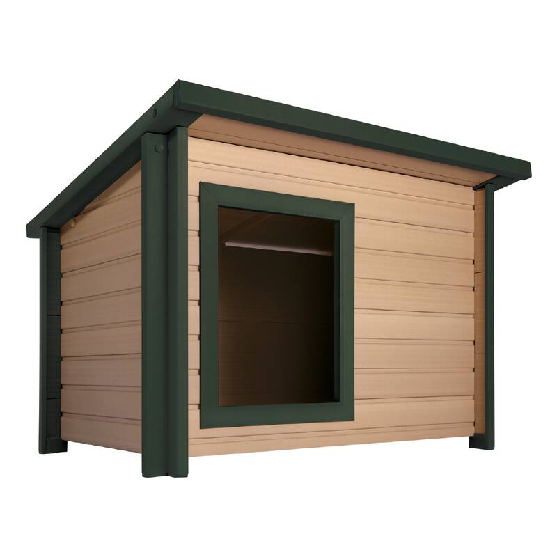 New Age Pet® ECOFLEX® Composite Rustic Lodge Style Dog House