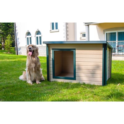 New Age Pet® ECOFLEX® Composite Rustic Lodge Style Dog House