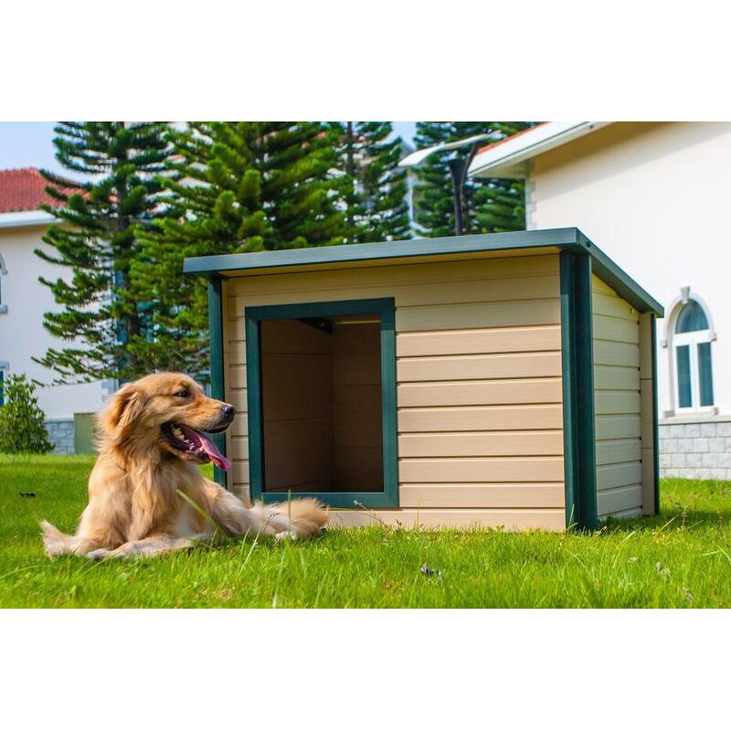New Age Pet® ECOFLEX® Composite Rustic Lodge Style Dog House