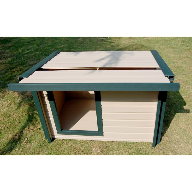 New Age Pet® ECOFLEX® Composite Rustic Lodge Style Dog House