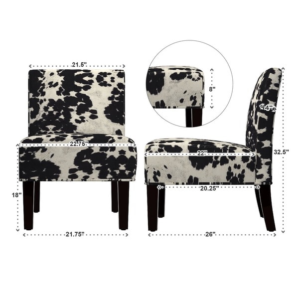 black and white paisley chair