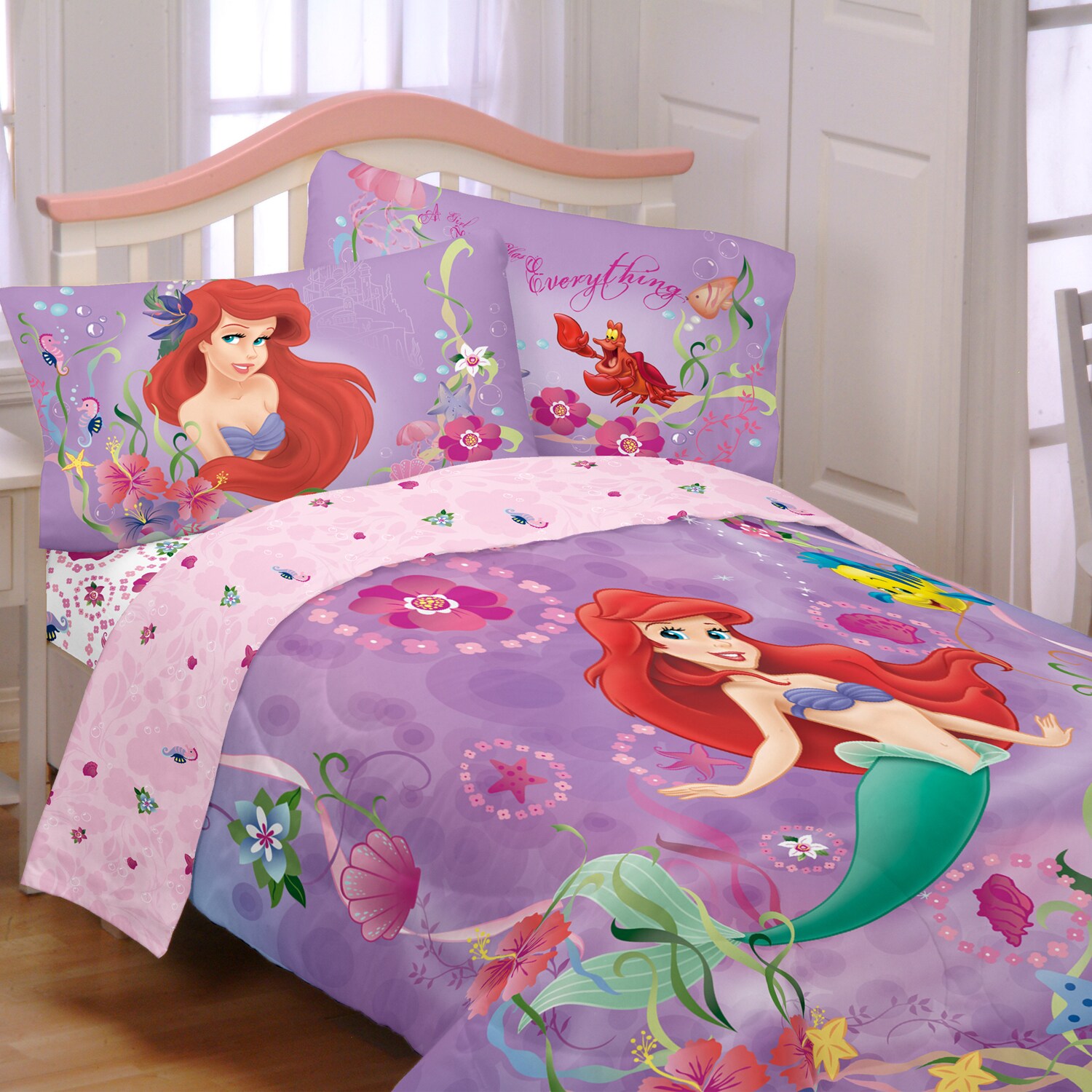 Shop Little Mermaid Sea Dance 5 Piece Bedding Set Overstock