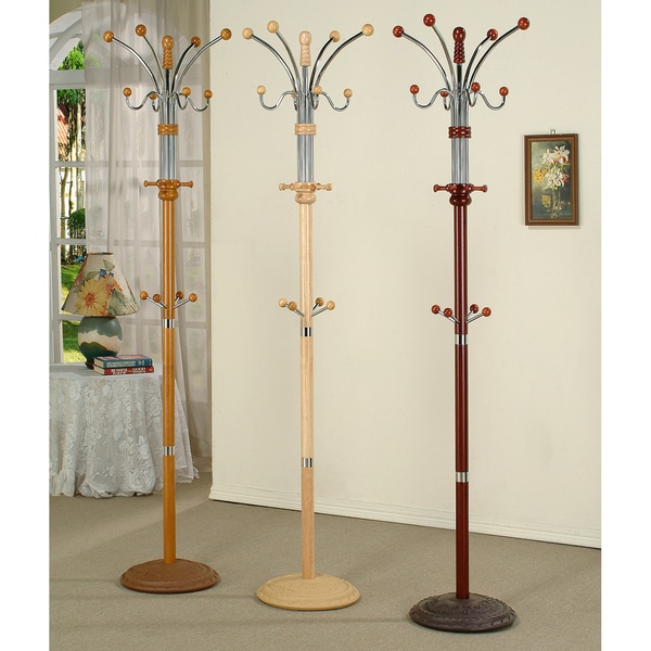 Metal and Wood Standing Coat Rack Free Shipping Today