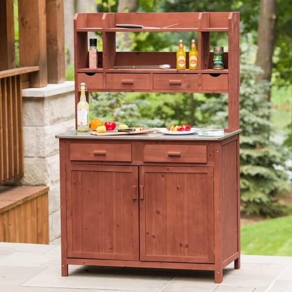 Shop Outdoor Kitchen Prep Station Ships To Canada Overstock