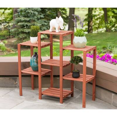 Cypress Wood 7-tier Plant Stand - 8' x 10'