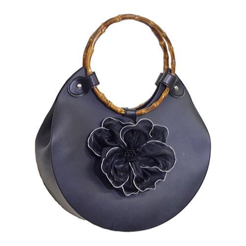 Womens Rubber Bag Large Black/black Flower