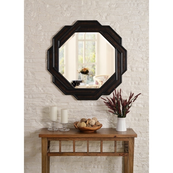 Design Craft Weaver 34-inch Bronze Wall Mirror