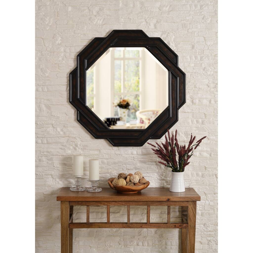 Weaver 34-inch Bronze Wall Mirror