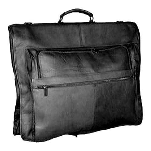 David King Leather 204 Deluxe Garment Bag Black