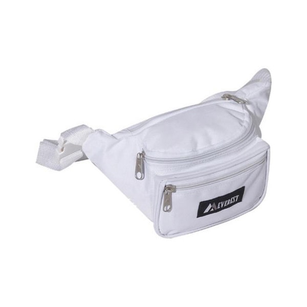 Everest Signature White Fanny Pack Everest Fabric Fanny Packs