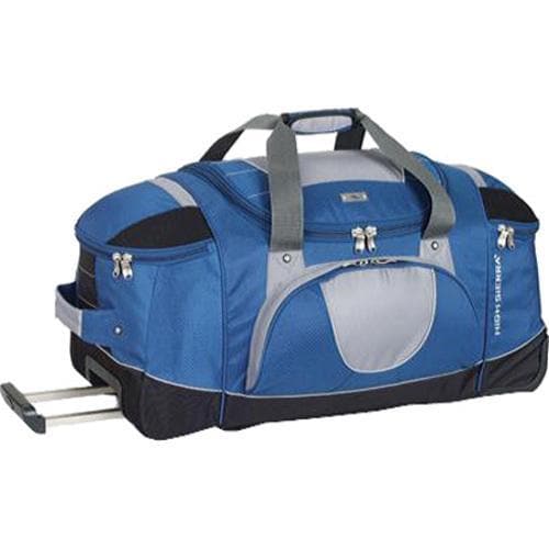 High Sierra 30in Wheeled Duffel with Backpack Straps Blue Yonder/Tungsten/Black - Free Shipping ...