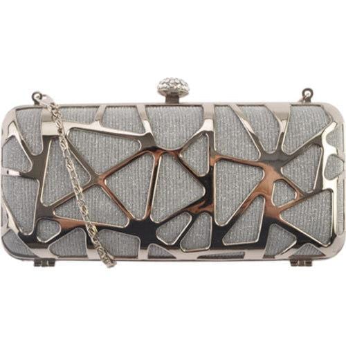 Womens J. Furmani 50242 Hardcase Clutch Silver