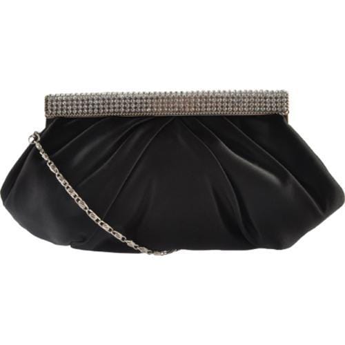 Womens J. Furmani 50340 Rhinestone Clutch Black