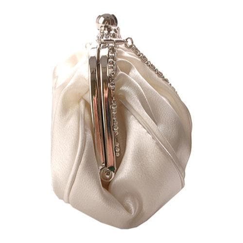 Women's J. Furmani 81025 Clutch Rhinestone Frame Ivory J. Furmani Evening Bags