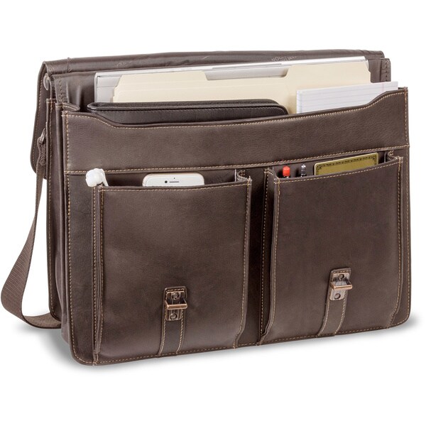 kenneth cole reaction colombian leather laptop portfolio