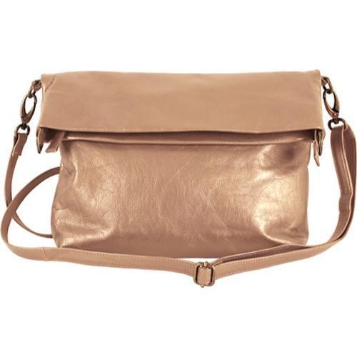 Womens Latico Ashley Cross Body 7804 Metallic Taupe Leather