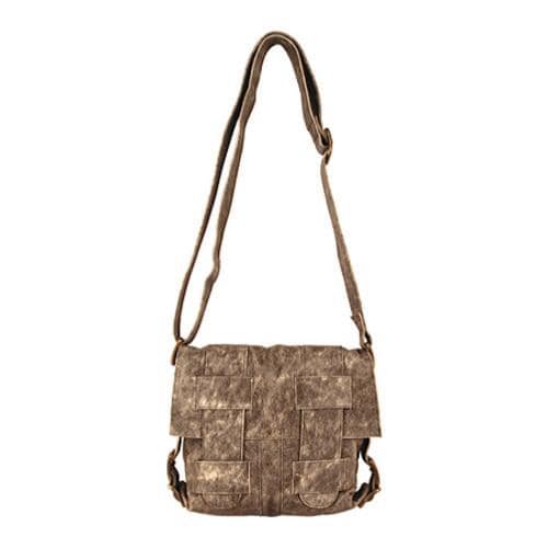 Womens Latico Gloria Cross Hatch Shoulderbag 7634 Distressed Olive