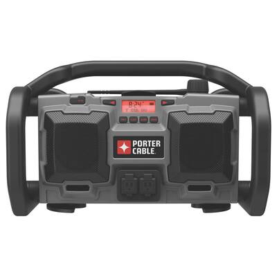 Porter Cable PC18JR 18 Volt Cordless / 120 Volt Corded Jobsite Radio