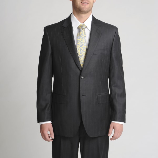 Shop Silvio Bresciani Italian Men's Subtle Stripe Suit - Free Shipping ...