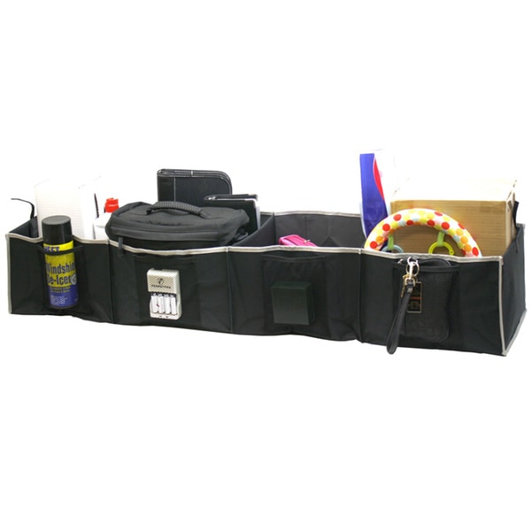 Florida Brands Black 4 section Adjustable Trunk Organizer  