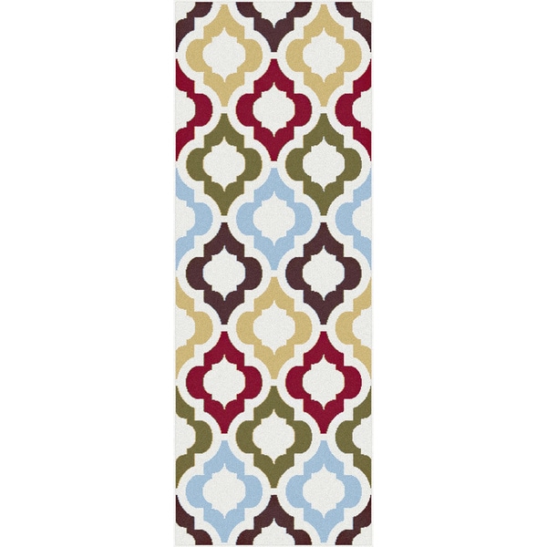 Metropolis Multicolored Moroccan Area Rug (2'7 x 7'3) Runner Rugs