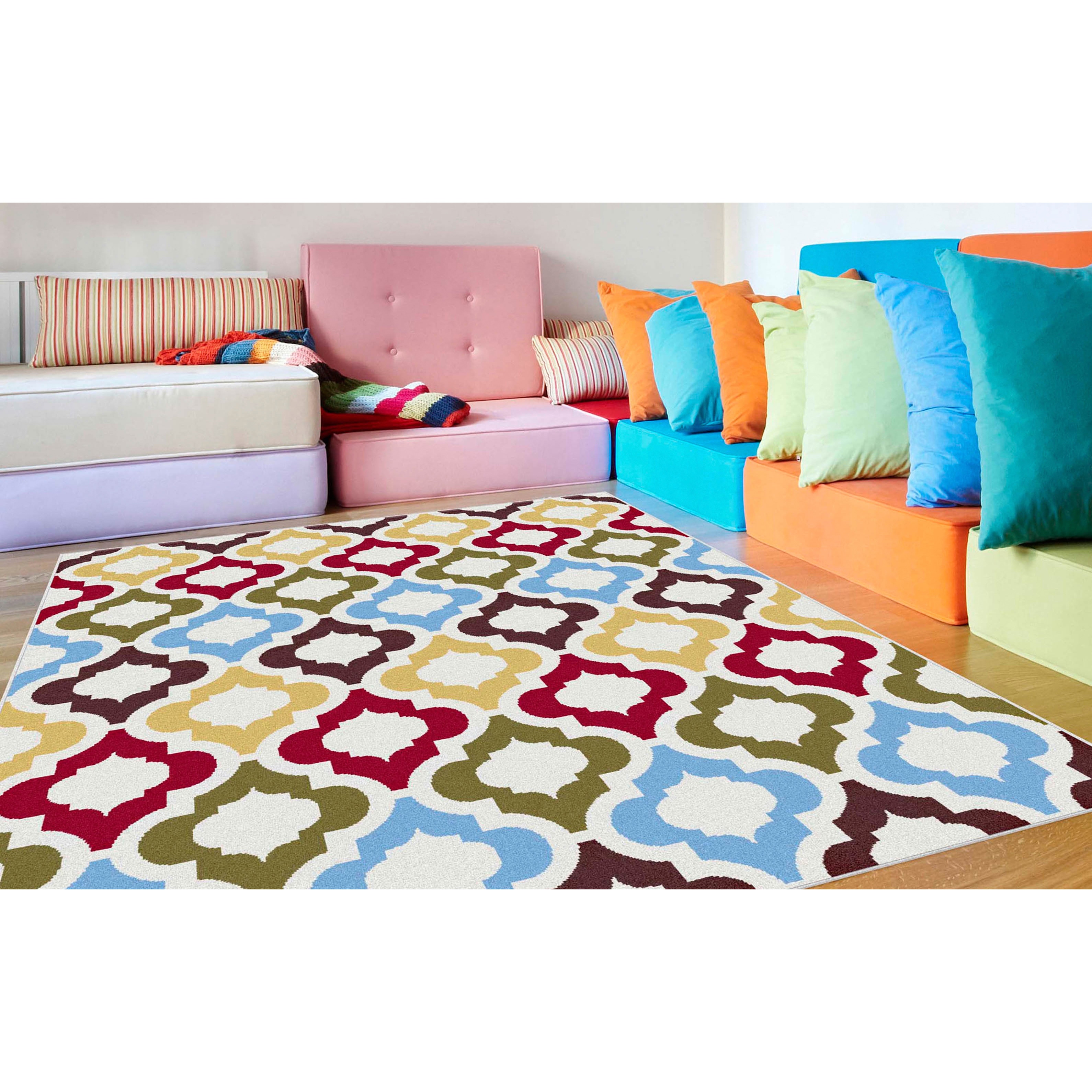 Metropolis Multicolored Moroccan Area Rug (27 X 73)