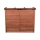 preview thumbnail 4 of 8, Brown Finish Large Horizontal Refuse Storage Shed