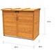 preview thumbnail 8 of 8, Brown Finish Large Horizontal Refuse Storage Shed