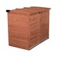 preview thumbnail 7 of 8, Brown Finish Large Horizontal Refuse Storage Shed