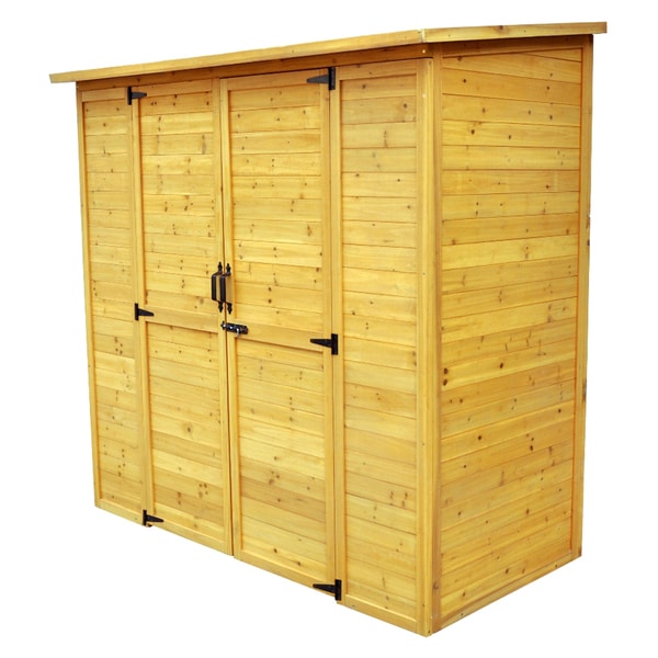 leisure season extra large wood storage shed - free