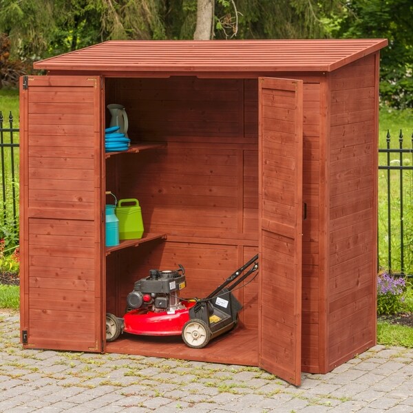 Shop Leisure Season Extra Large Wood Storage Shed - Free ...