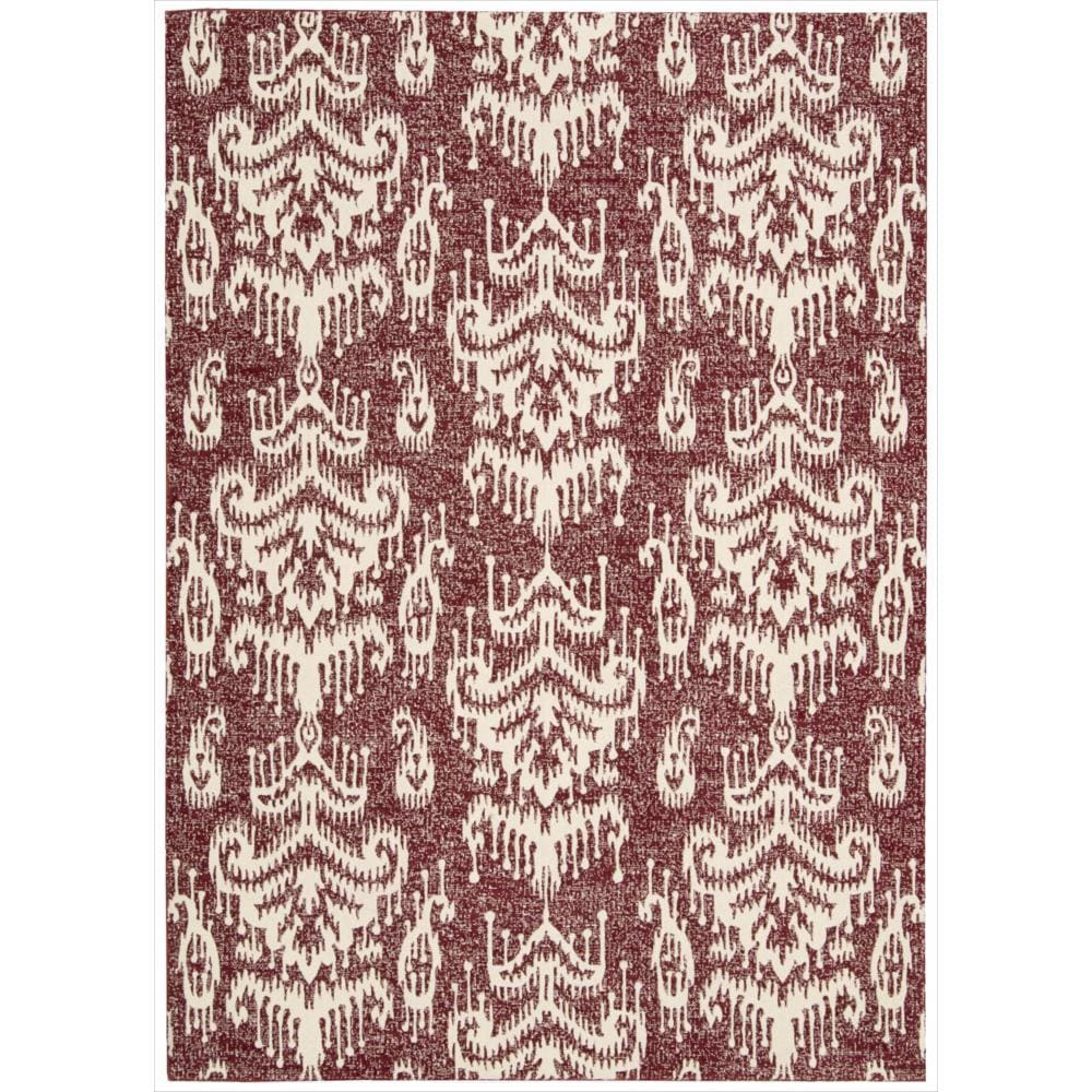 Barclay Butera Kaleidoscope Crimson Wool Rug (79 X 1010) By Nourison