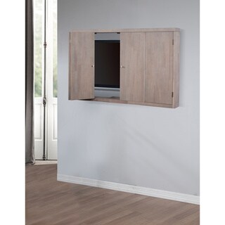 Shop Studio Dove Finish Wall Mount Tv Cabinet Free Shipping