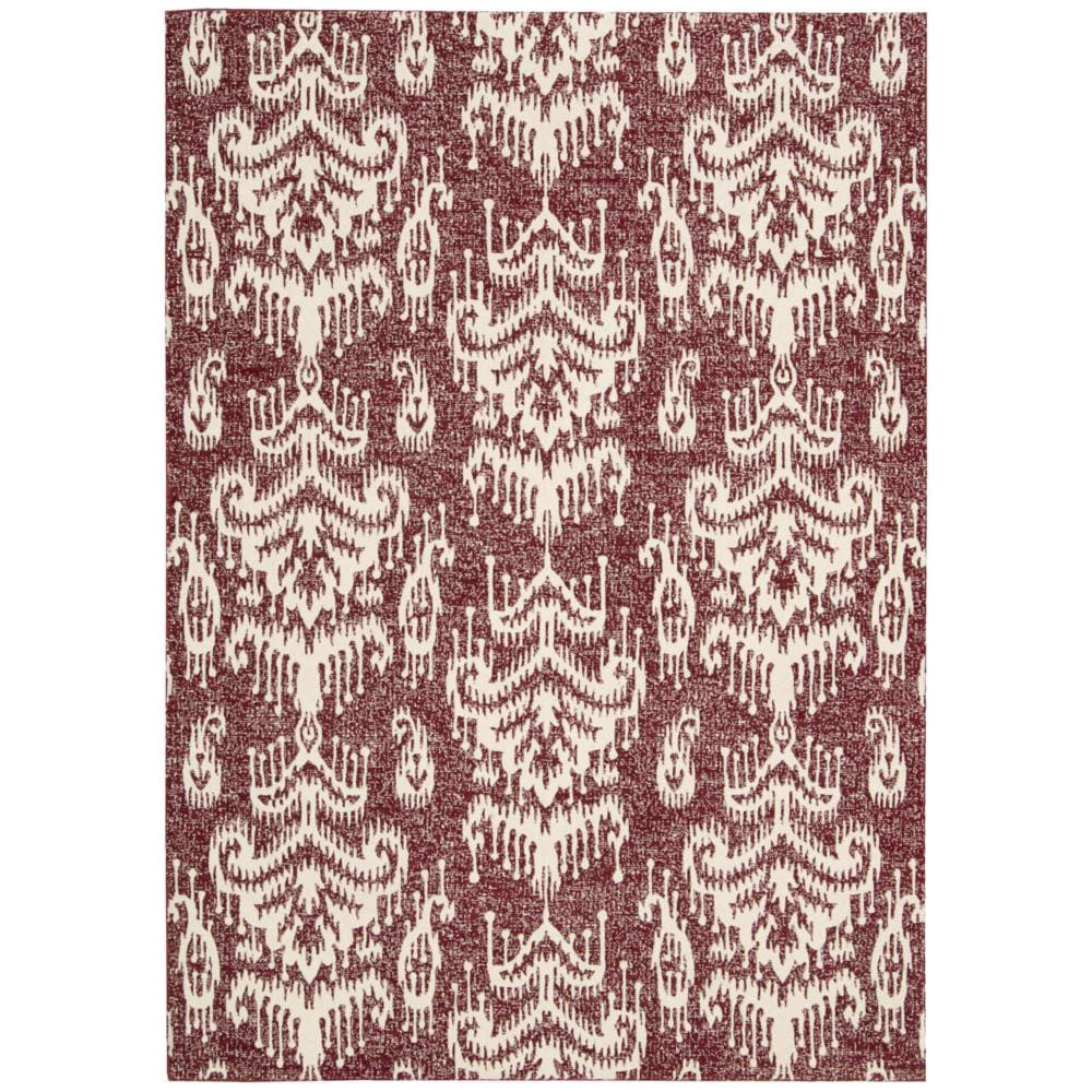 Barclay Butera Kaleidoscope Crimson Wool Rug (36 X 56) By Nourison