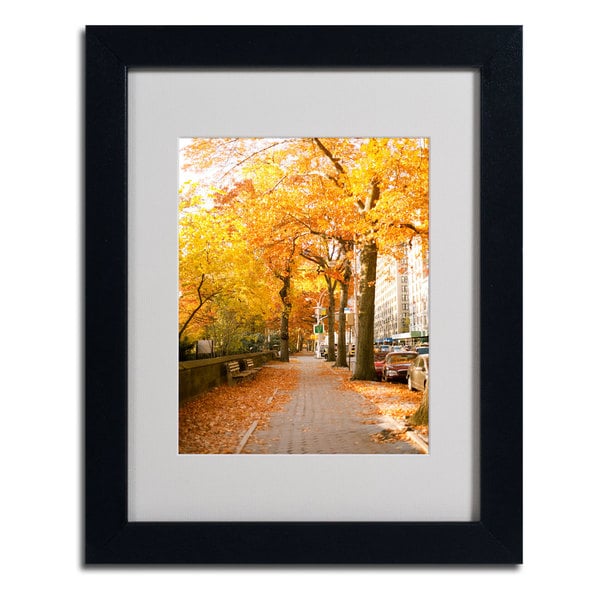 Ariane Moshayedi Fall On The Street Vertical Framed Matted Art