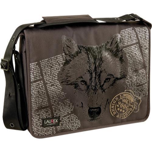 Womens Laurex 15.6in Laptop Messenger Bag Brown Wolf