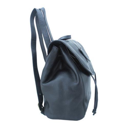 Women's Leatherbay Small Backpack Black LEATHERBAY Leather Backpacks