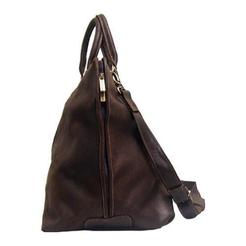 LeDonne Chocolate Distressed Leather Duffel Bag - Free Shipping Today ...