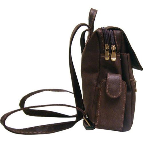 Women's LeDonne DS 7051 Distressed Leather Chocolate LeDonne Leather Bags