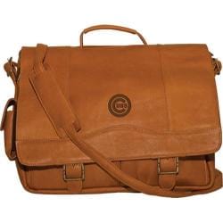 Men's Pangea Porthole Laptop Briefcase PA 142 MLB Chicago Cubs/Tan Pangea Laptop Cases