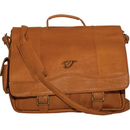 Mens Pangea Porthole Laptop Briefcase Pa 142 Mlb Toronto Blue Jays/tan