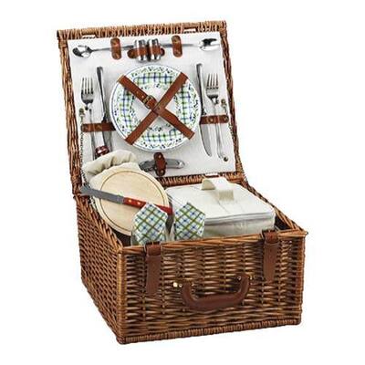 Picnic at Ascot Cheshire Basket for Two Wicker/Gazebo