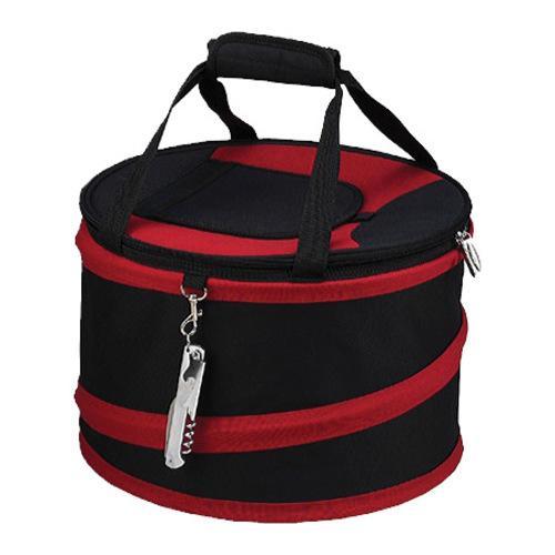 Picnic At Ascot Collapsible Picnic Cooler Black/red