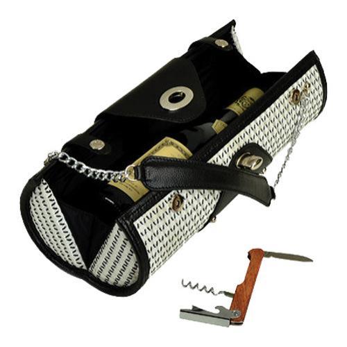 Womens Wine Carrier/Purse Black/White   15426553  