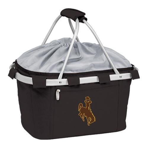 Picnic Time Metro Basket Wyoming Cowboys Print Black