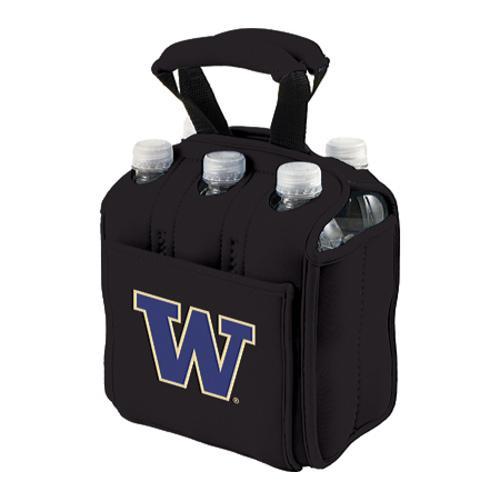 Picnic Time Six Pack Washington Huskies Black