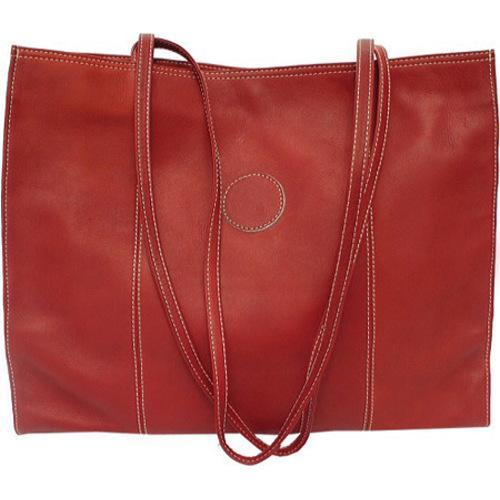 Shop Women's Piel Leather Carry All Market Bag 2507 Red Leather Free